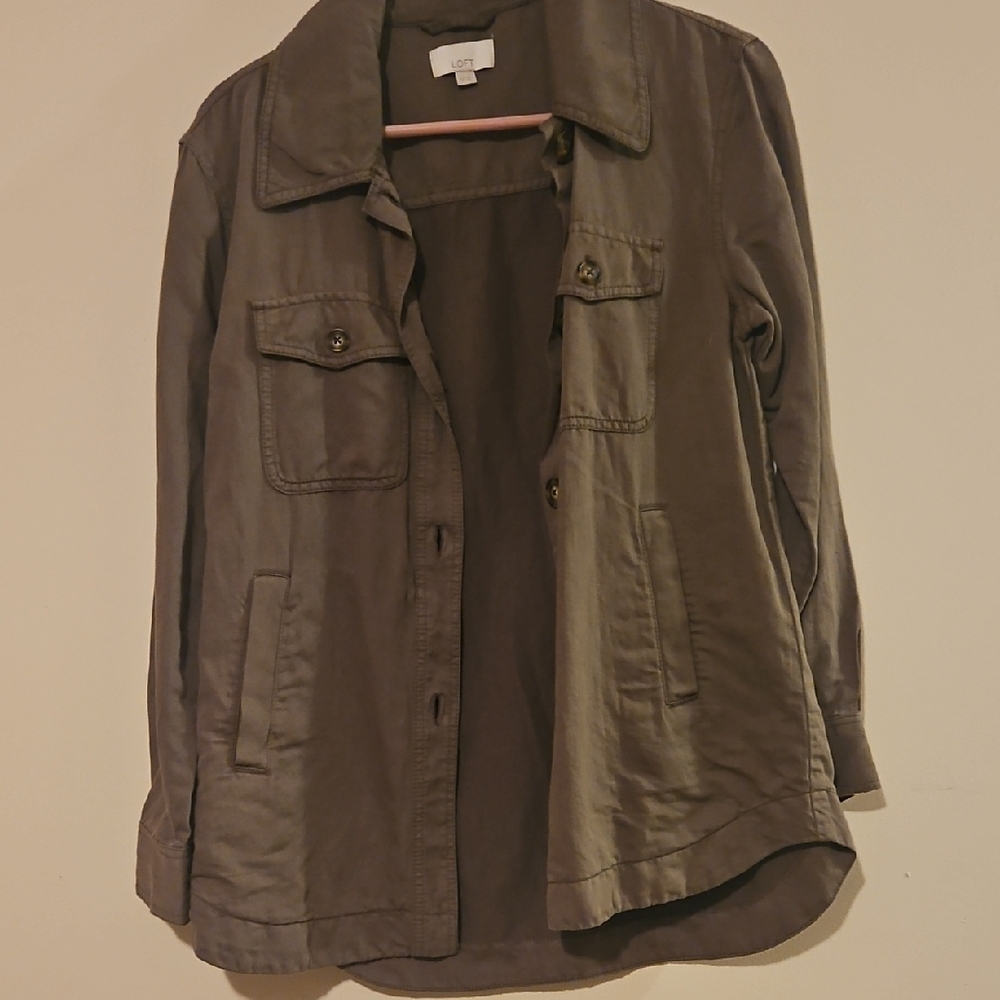 LOFT Women's Utility Jacket in Brown
